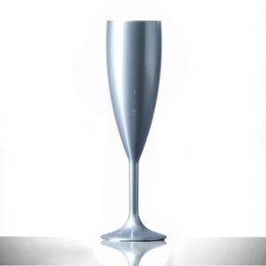 acrylic plastic silver champagne flute for boats